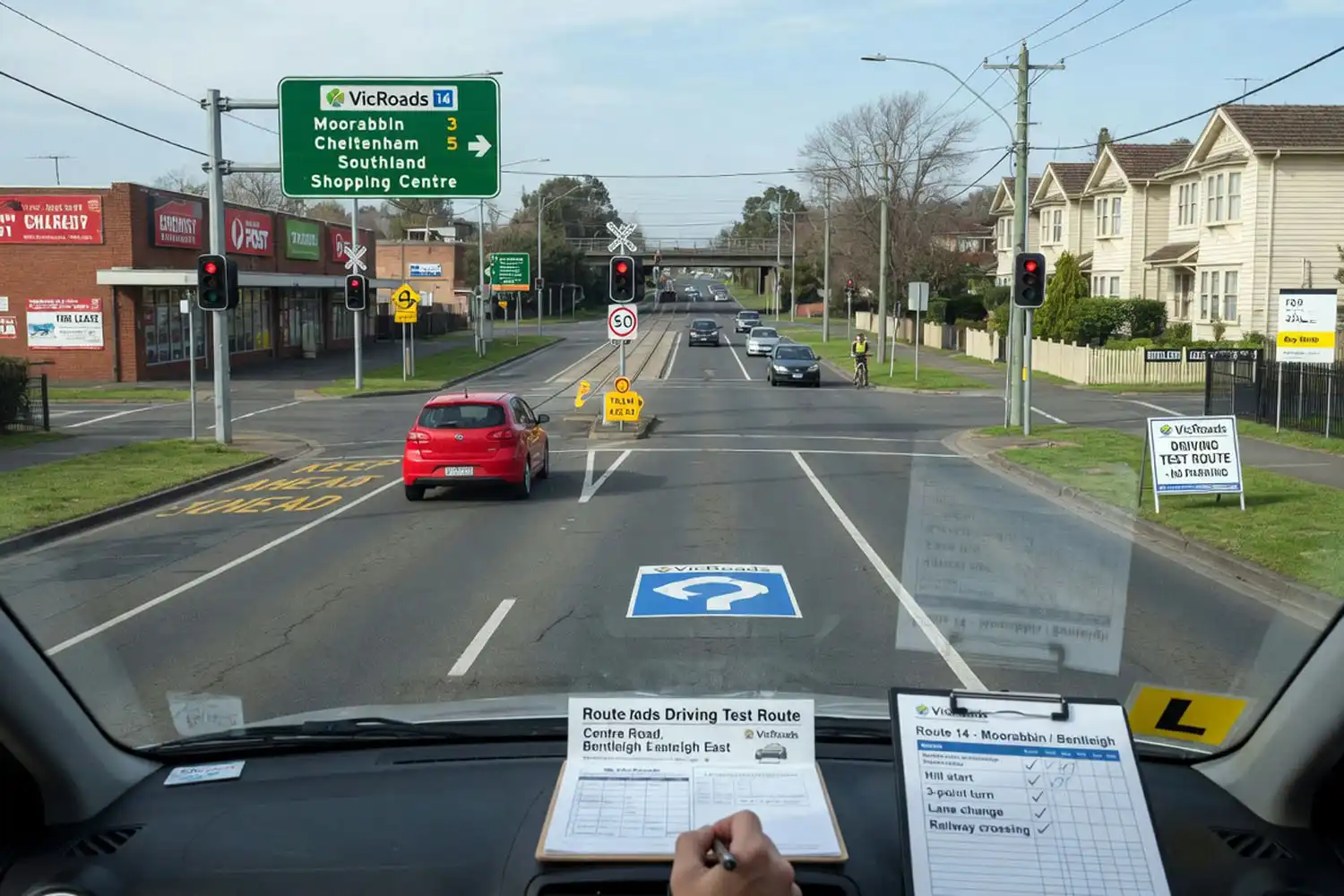 VicRoads driving test route